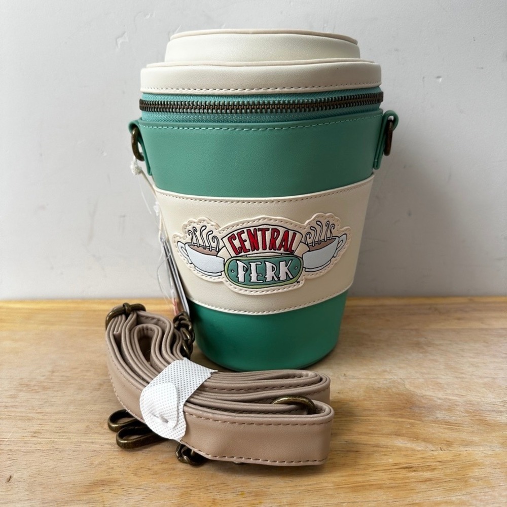 Loungefly Friends Central Perk To Go Coffee Cup Crossbody Purse Bag WB NWT Gift